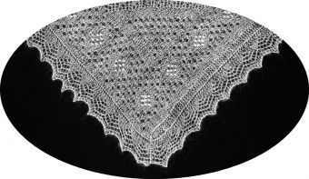 Thin shawl 115x110 sm (A500)