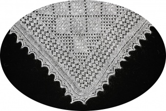 Thin shawl 115x110 sm (A457)