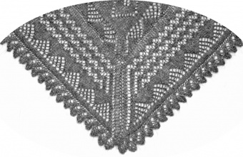 Thin shawl 105x105 sm (A495)