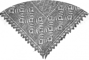 Thin shawl 120x110 sm (A496)