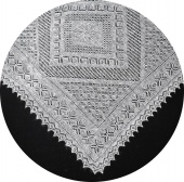 Thin shawl 125x115 sm (A499)