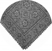 Thin shawl 125x125 sm (A485)