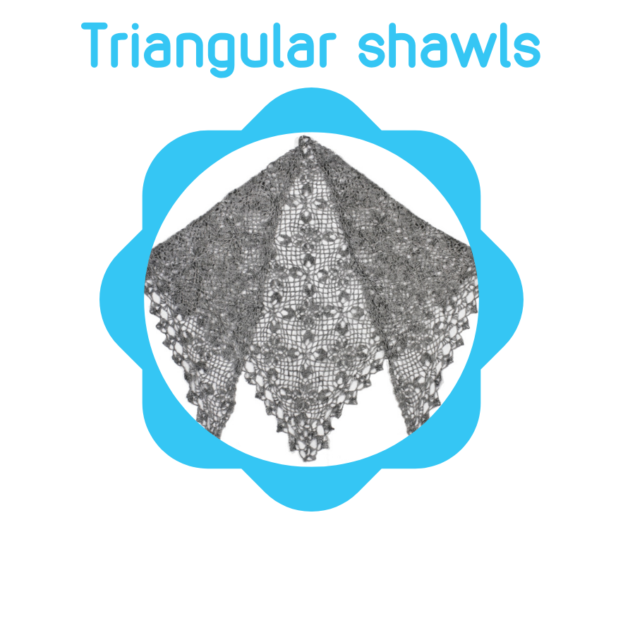 Triangular shawl