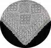 Thin shawl 115x100 sm (A368)