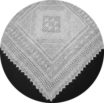 Thin shawl 120x120 sm (A493)