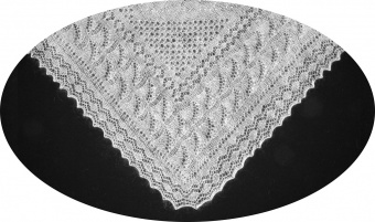 Thin shawl 135x130 sm (A482)