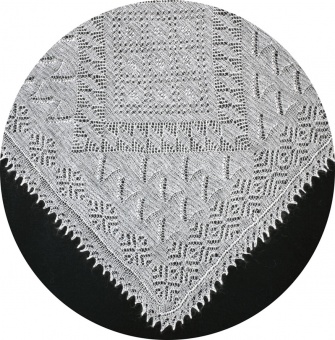 Thin shawl 120x110 sm (A458)