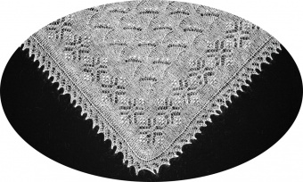 Thin shawl 125x120 sm (A478)