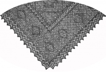 Thin shawl 125x125 sm (A485)